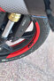 Red Color Rr Lettering Quarter Wheel Stripe Sticker Set (8 Pieces) for Rks Srk 125R - 3