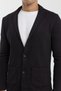 Buttoned Pocketed Navy-Burgundy Knitted Men's Cardigan - 4