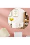 ملصقات ديكور حائط مرآة أكريليك ثلاثية الأبعاد - تصميم بيضة (40×40 سم)، قابلة للإزالة - 2