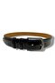 K140-26 Genuine Patent Leather Classic Men's Belt 130 cm