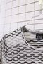 Women's Wavy Line Pattern Crew Neck Long Sleeve Mom Sweater Blouse - 4