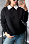 Women's 3 Thread Inner Ribbed Crew Neck Sweat 21614 - 2