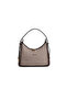 Coffee Yellow - Brown Plaid Line Square Women's Shoulder Bag Sp1187 - 3