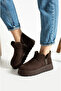 Women's Winter Non-Slip Sole Plush Lined Warm Comfortable Shoes Boots - 2
