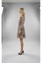 Long Sleeve Floral Print Chiffon Dress - 3