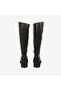 Women's Genuine Leather Black Casual Boots Evs5032 - 4