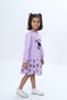 Girl's Süzene Embroidered Tulip Printed Dress - 3