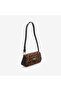 Domitilla Black-Brown-Leopard Patterned Women's Shoulder Bag - 2