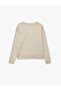 X Melis Ağazat - Long Sleeve V-Neck Knitwear Oversized Sweater - 4