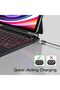 Magnetic Backlit Bluetooth Keyboard Case for Samsung Galaxy Tab S10 FE/S9 FE 10.9/11" - 7