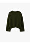 Long Sleeve Crew Neck Sweater Oversize Sweater - 3