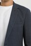 Buttoned Double Pocket Flap Slit Cotton Lycra Men's Jacket - 6