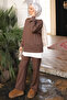 Koyuv Mink Zipper Detailed Modal Tunic Trouser Suit - 2