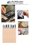 Linol Carving Set and Kretuar Set 16 Pieces 1 Pack Linol Carving Cutting Knife Set with Blades Linoleum Printing - 4