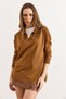 Women's Camel Hair Polo Neck Basic Knitwear Sweater Kzk-19000871 - 3
