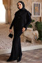 Black Knitwear Sweater Combination Dress - 2