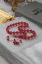 Master Muhammet Tacir Systematic Design Beyzi Model Fire-I Crimped Amber Prayer Beads - 2