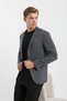 Buttoned Double Pocket Flap Slit Cotton Lycra Men's Jacket - 5