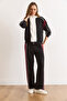 Women's Black Color Block Modal Keyed Suit Tkm-19000466 - 2