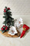 New Year Santa Claus Boat Snack Bowl 17 cm 4 Pieces 23769 - 2