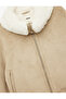 Bonded Coat with Suede Look, Long Sleeves, Pockets, Plush Lining Inside - 5