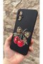 Omix X5 Compatible Cherry Leopard Bow Patterned Silicone Shock-Absorbing Classic Protected Rubber Case 277 - 4
