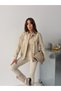 Women's Stone Linen Button Jacket
