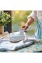 GX288 Mini Iron with Steam Function - 170mL, 120°C, Digital Display (White) - 2