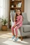 Bow Detail Cotton Girls' Two-Piece Set - 3