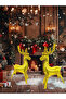Small Gold Footed Deer Foil Balloon - 3
