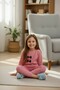 Bow Detail Cotton Girls' Two-Piece Set - 2
