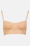 Women Solid Seamless Non Padded Bra, Tan - 2