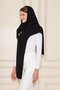 Women's Soft Textured Thessaloniki Knitted Shawl 71511 Black - 4