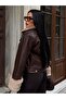 Fur Detailed Leather Jacket - 3