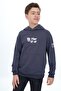 Boys' Relax Fit Hooded Pocket Lightweight Drop Shoulder Printed Sweatshirt - 2 Thread
