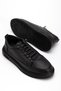 Men's Black Casual Flexible Comfortable Stitched Lightweight Poly Smart Lace-Up Sneakers - 3