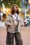Beige Color Floral Embroidered Jacket - 2
