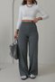 Limited Edition Cream Color Premium Yarn Knitwear Knit Pants - 4