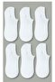 Men's Sneakers (6 Pairs) Bamboo Seamless Sole Reinforced Anti-Sweat Bamboo Socks - 3