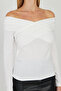 Cross Neck Sandy Long Sleeve Blouse - 737 - 2