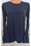 Er Clothing Winter Cotton Combed Cotton Blouse Long Sleeve Stone Navy