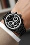 Men's Wristwatch with Calendar Steel Case & Steel Strap Black Zmfer213 - 4