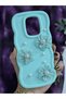 Xiaomi Redmi Note 9 Compatible Water Green Pearl & Tulle Floral Stylish Phone Case - 5
