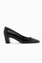 Jelina Black Thick Heeled Women's Shoes - 5