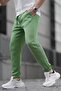Green Basic Elasticated Sweatpants 6524 - 2