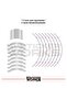 Cfmoto 450Sr Sticker Wheel Inner Lettering and Outer Stripe Set of 24 Stickers - 3