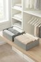 2-Piece Gray Drawer Cabinet Organizer Storage Box Children's and Baby's Room Organizer Set