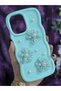 Redmi 13C Compatible Water Green Pearl & Tulle Floral Stylish Phone Case - 5