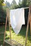 4 Layers 100% Cotton Muslin Baby Blanket (90×110) Muslin Cover Baby Muslin Swaddle Fringed Muslin White - 3