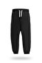Boys/Girls 3-Piece Jogger Sweatpants with Elasticated Cuffs Black Red Beige - 4